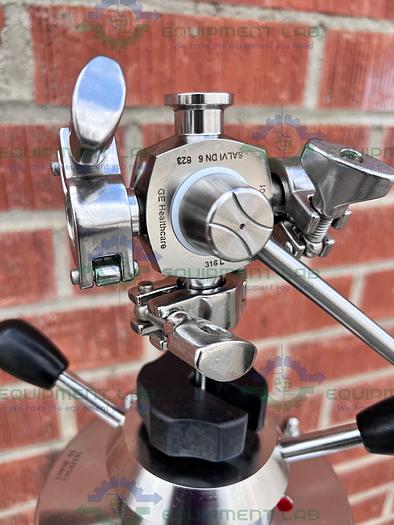 Used Cytiva / GE / Pharmacia BPG 100 / 500 Chromatography Column 4L w/ 2- 4-way Valve