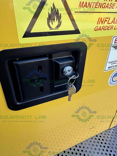 Used Eagle 1904 4 Gallon Flammable Liquid Storage Cabinet w/ Soft Close Door, Key