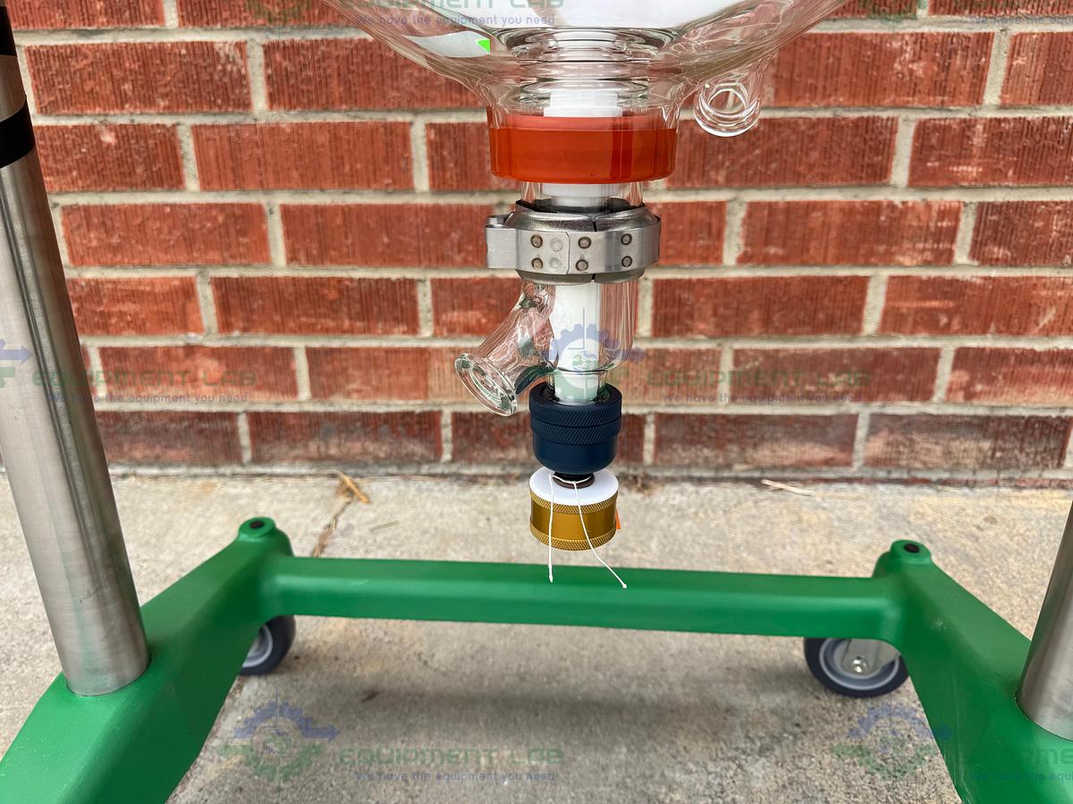 Chemglass 50 Liter Jacketed Glass Reactor w/ Zero Dead Space Drain Valve MFG 20