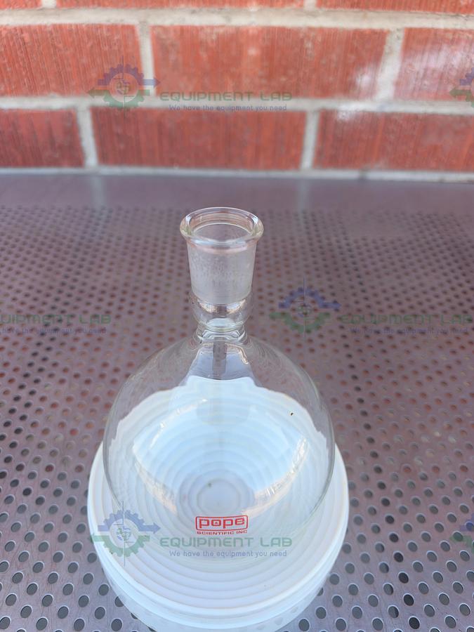 Used Pope Scientific 1000 mL Single Neck Round Bottom Flask