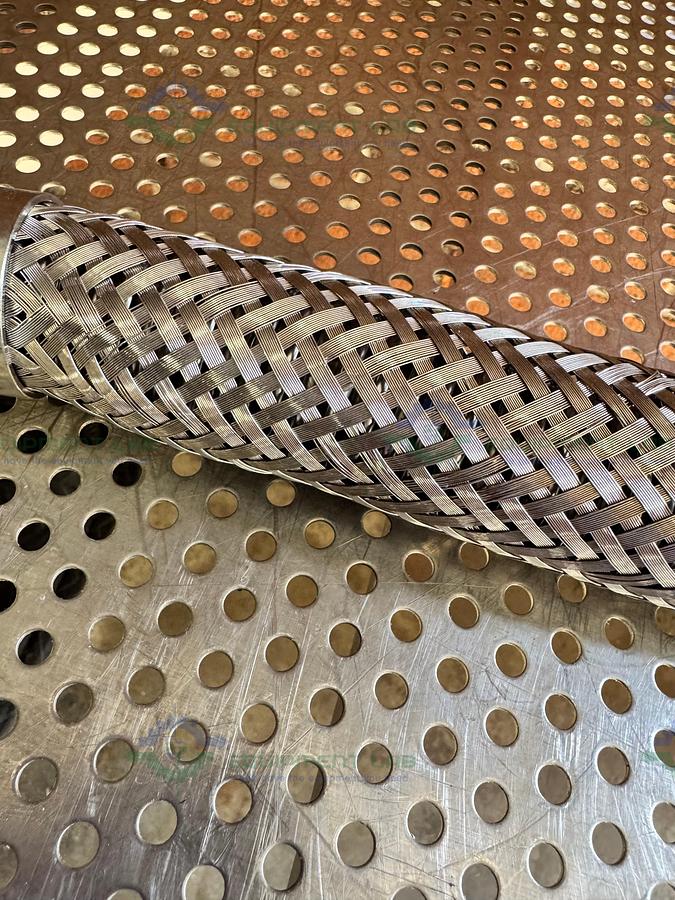 Used Stainless Steel Braided Flexible Vacuum Hose 17" w/ KF 25 Fitting