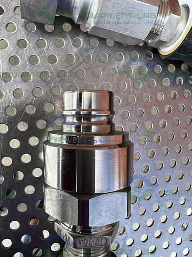 Used Huber Insulated Chiller Hose 53" w/ 1" Female Threaded to 1" Quick Disconnect