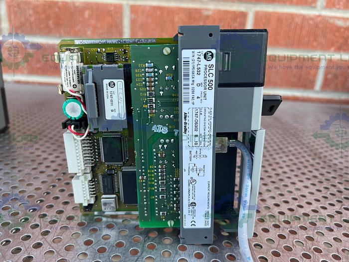 Used Allen Bradley  SLC 500 1746-P1 Processor Unit w/ 1747-L532, 1746-NT4 Modules