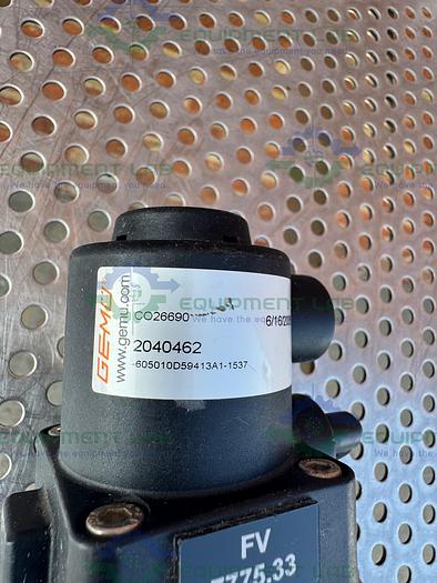 Used 2 Gemu CO26690 4-way Diaphragm Valve w/ 1/2" Sanitary Fitting