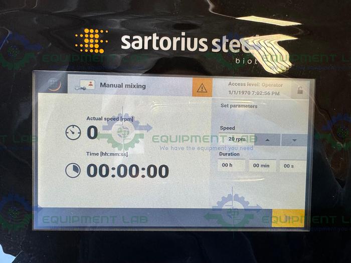 Used Sartorius Stedim Pro Mixer Drive Unit w/ 400 L Base Module / Tank, Bags