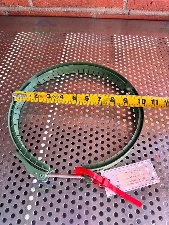 Used Chemglass 10 L Glass Reactor Quick Release Clamp 10" PTFE Coated