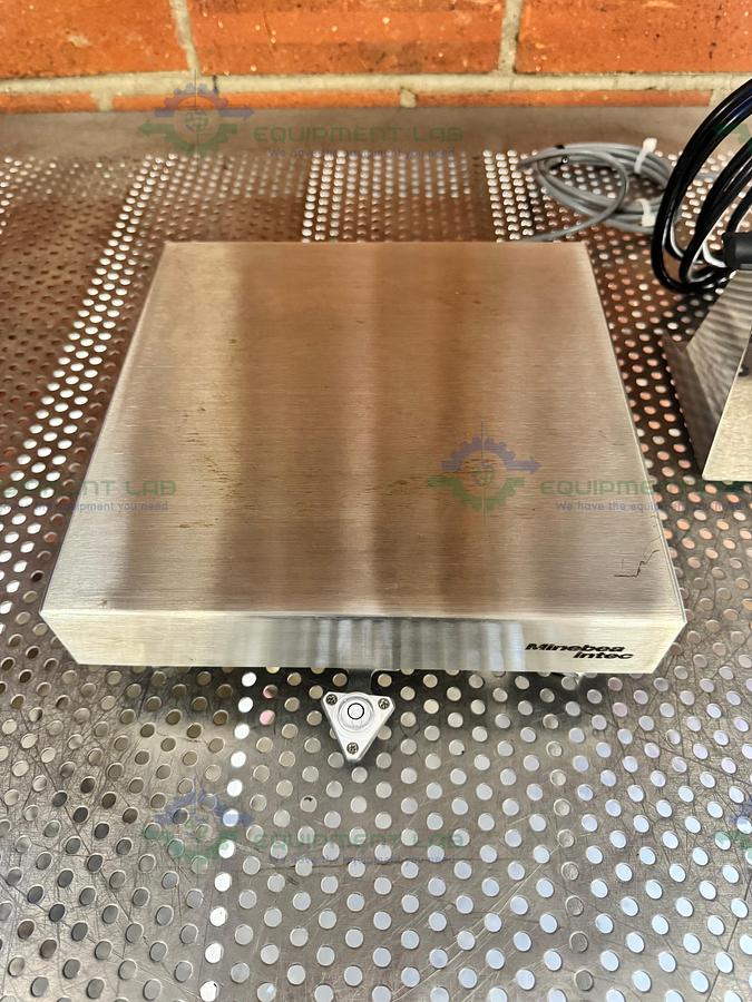 Used Minebea Intec CAPS1U-20CC-LU Stainless Steel Scale 10x10 w/ MIS2UR-V2, 30 LBS CAPS1U-20CC-LU Stainless Steel Scale 10x10 w/ MIS2UR-V2, 30 LBS