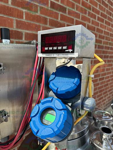 Used ITT Industries 150 Liter Stainless Steel Jacketed Reactor 45 PSI w/ 0.5 HP Mixer