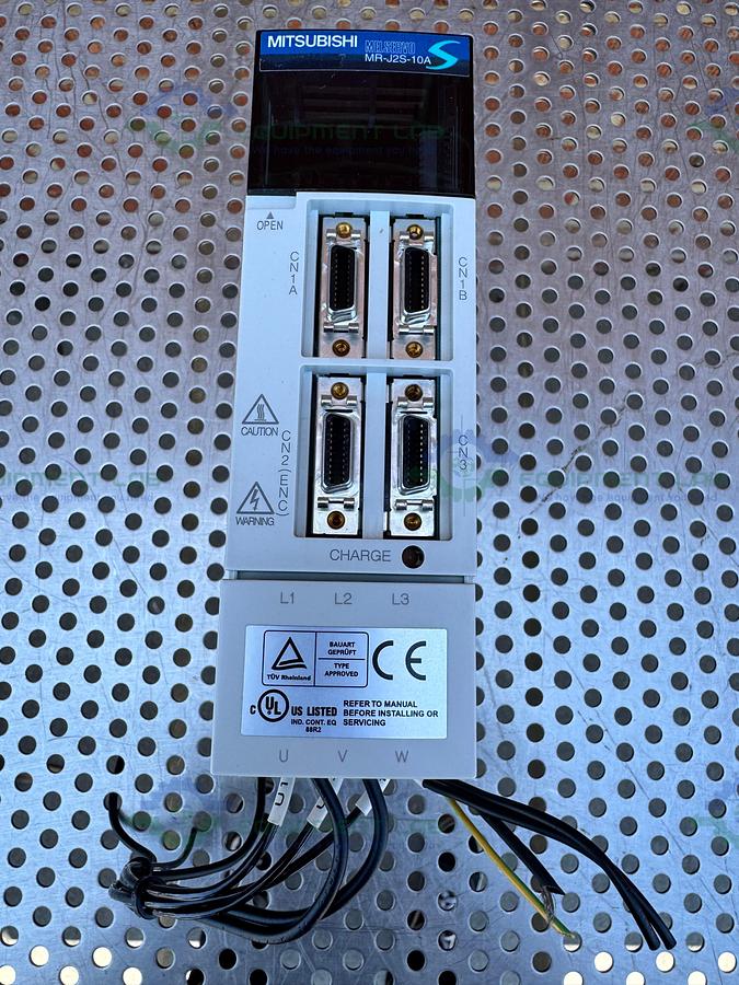 Used Mitsubishi MR-J2S-10A AC Servo Drive 100W, 170V 0-360HZ 1.1A Output