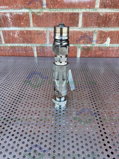 Used Spirax Sarco ANSI 600 A351 CF3M Steel Strainer w/ 1" Sanitary to Quick Connect