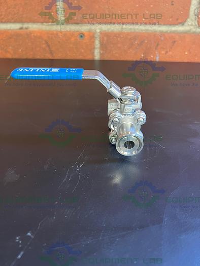 Used Hinline Stainless Steel Ball Valve w/ 3/4" Sanitary Fitting