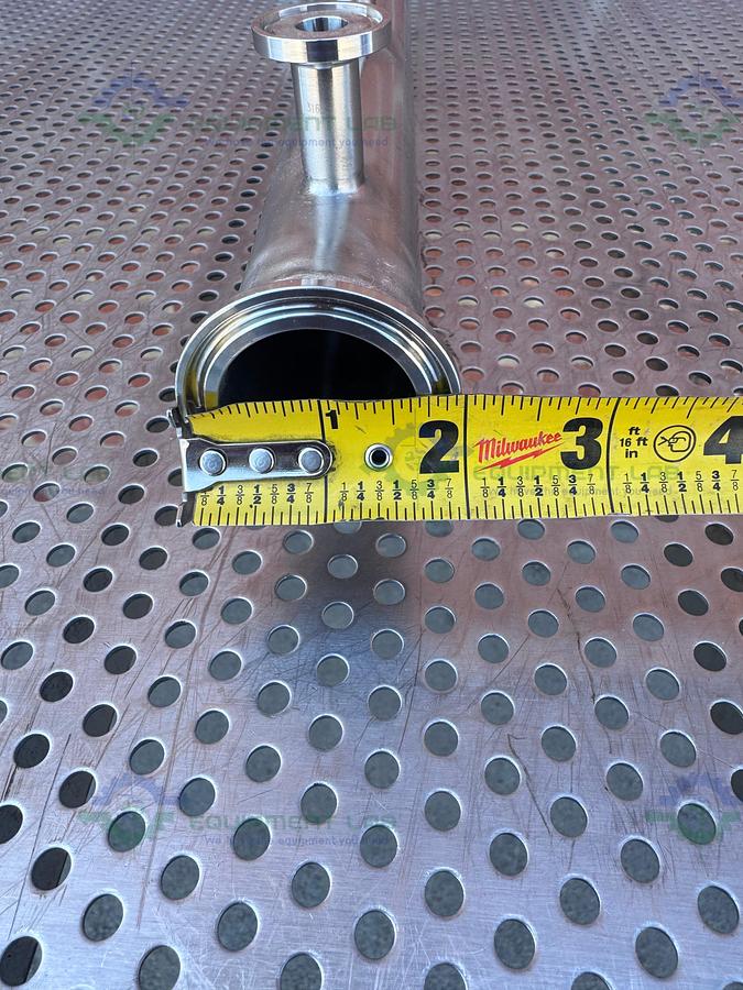 Used Stainless Steel Manifold 1.5" Sanitary Fitting w/ 8 Ports 1/2" Sanitary Fitting