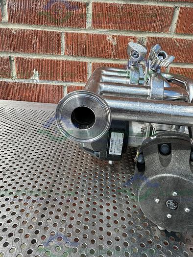 Used 5 ITT Pure Flo Advantage Stainless Steel Diaphragm Valve w/ 1" Sanitary Fitting