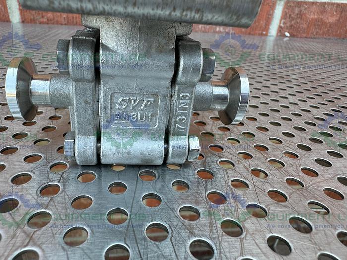 Used Compact H2O SR-2CR 1/90 Quarter Turn Actuator w/ SVF Ball Valve 1/2"