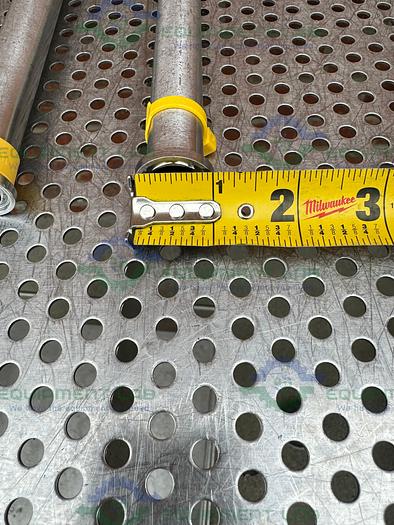 Used Lot of 2 - 316 Stainless Steel Pipe Straight Connector 8" x 3/4"