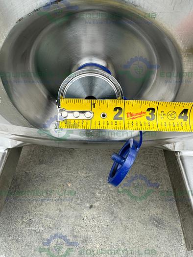 Used Precision Stainless 600 Liter Stainless Steel Jacketed Reactor 45 PSI