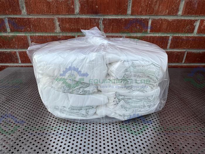 Used Box of 30 - Alpha Protech  MS-01J06-8 Elastic White Sonic Welded Sleeve Protector