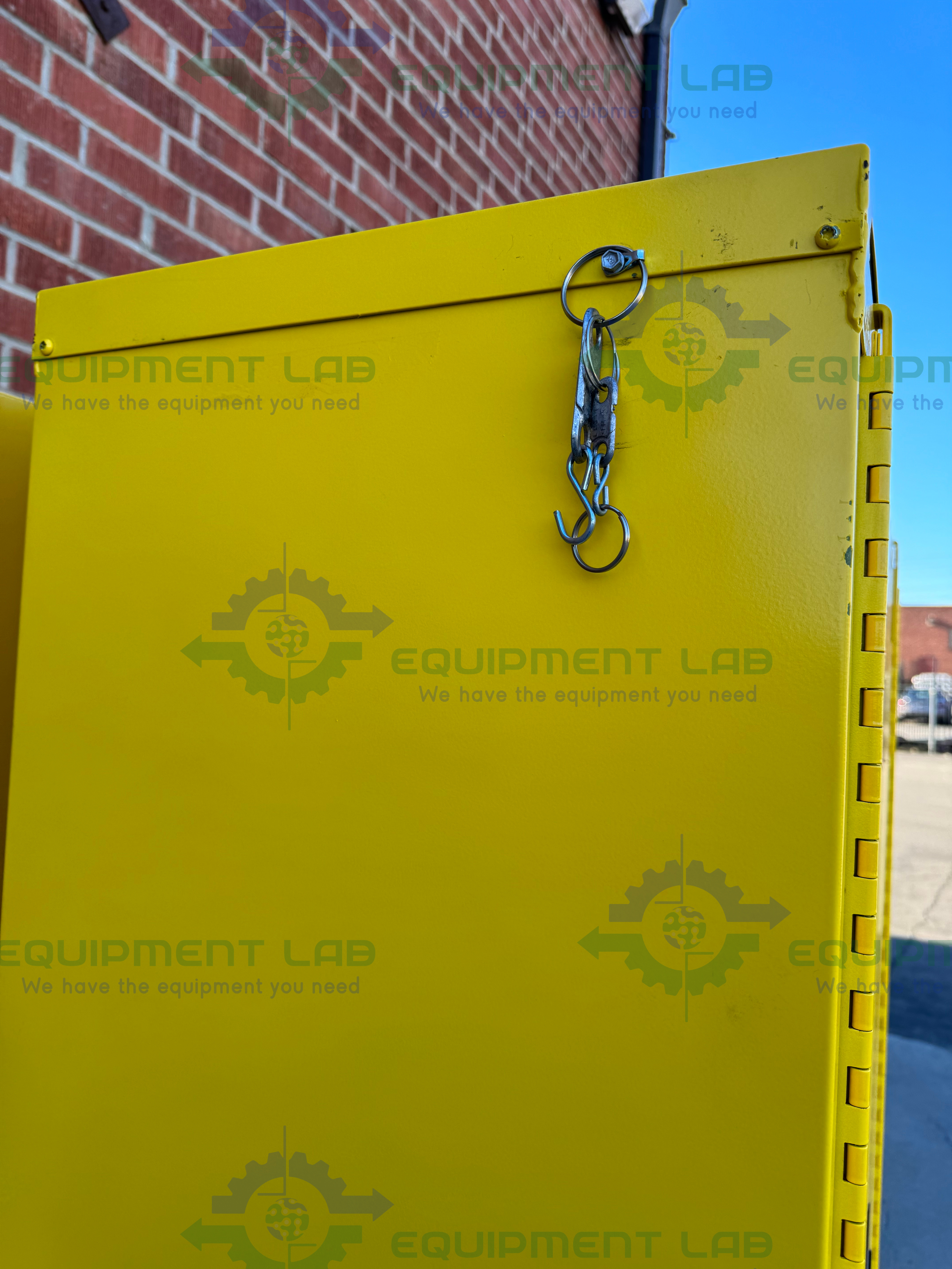 Used Securall A345 Flammable Liquid Storage Cabinet 45 Gallon w/ Soft Close Doors