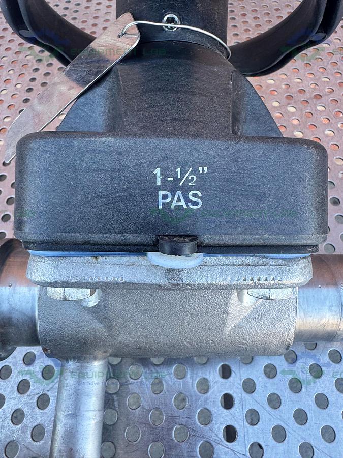 Used 2- ITT Pure Flo RA25MAX Diaphragm Valve w/ 1 1/2" to 3/4" Sanitary Fitting