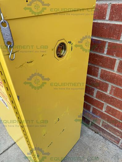 Used Securall 16 Gallon Flammable Liquid Storage Cabinet w/ Soft Close Door, Key
