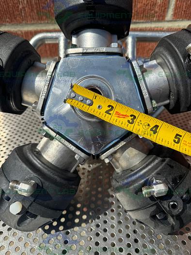 Used 5 ITT Pure Flo Advantage Stainless Steel Diaphragm Valve w/ 1" Sanitary Fitting