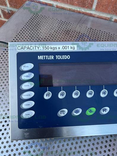 Used Mettler Toledo KCC150S Stainless Steel Bench Scale 300 Lb Capacity 23" x 31"