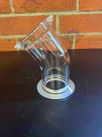 Used Chemglass TH-2001-282LP 60mm Flat Flange to 60mm Flat O-Ring Flange Adapter