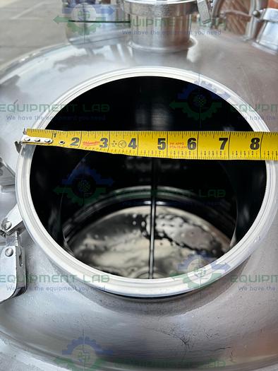 Used Precision Stainless 600 Liter Stainless Steel Jacketed Reactor 45 PSI