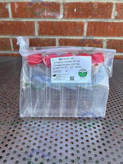 Used Box of 100 - Sarstedt  83.3911.002 Cell Culture Flasks T75 Standard Filter Cap