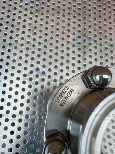 Used 316L Stainless Steel Single Wall In Line Sight Glass w/ 1 1/2" Sanitary Fitting