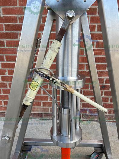 Used Septech  Annular Expansion Stainless Steel Preparative HPLC Column w/ Hand Pump