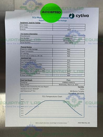 Polyscience  58759TD7XC751 Stainless Steel Recirculating Stainless Chiller 208V