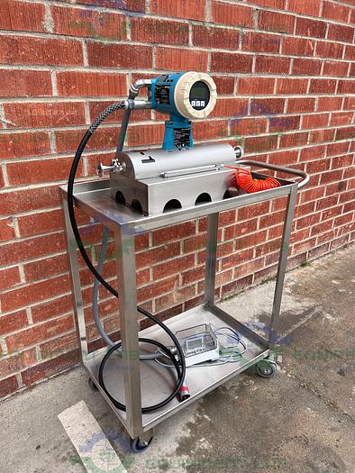 Used Endress + Hauser Promass 83 Mass FlowMeter w/ 1" Sanitary Fitting, Cart