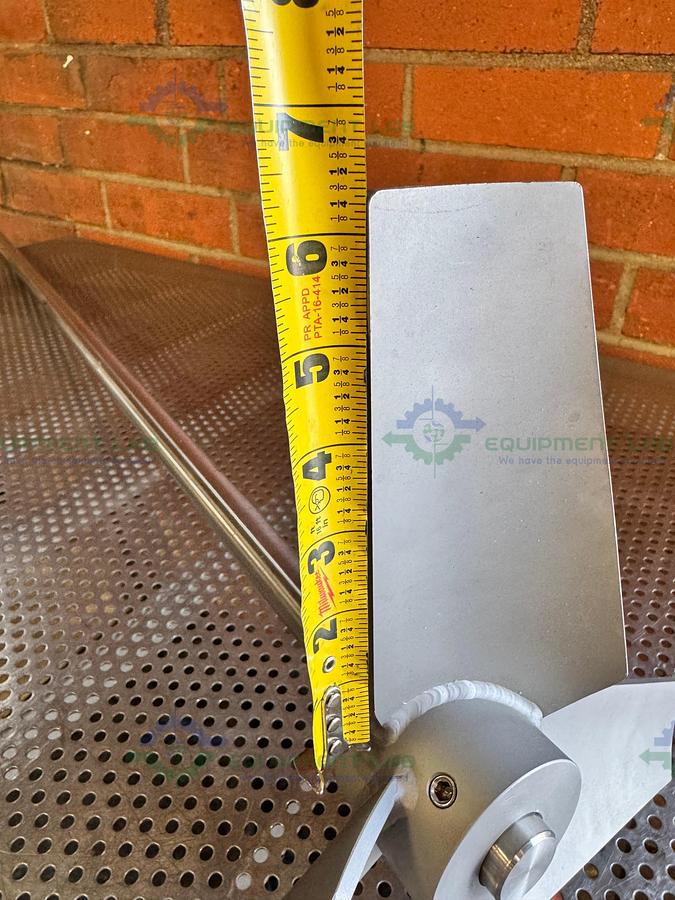 Used 56" Stainless Steel Mixing Shaft 1" Diameter w/ 13" Impeller