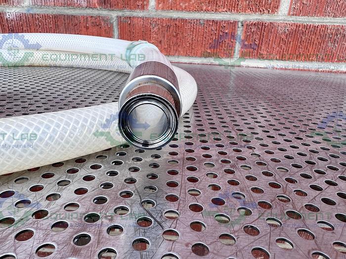 Used Saint Gobain SBP 0750 Pure Fit 96" Hose w/ 3/4" to 1 1/2" Sanitary Fitting 90PSI