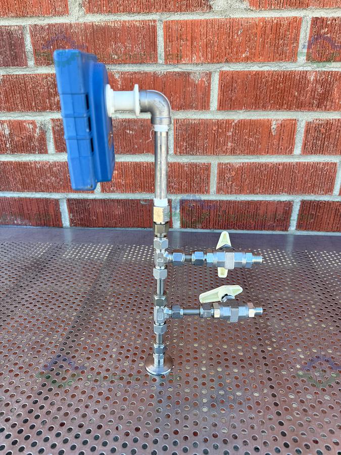 Used Vacuubrand DVR 2 Vacuum Gage and Controller w/ Parker Valves