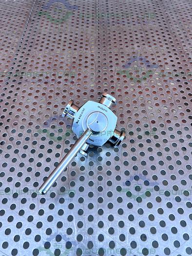 Used GE Healthcare  Salvi DN6 776 4-way 316L Valve 18-5757-01 w/ 1/2" Sanitary Fitting