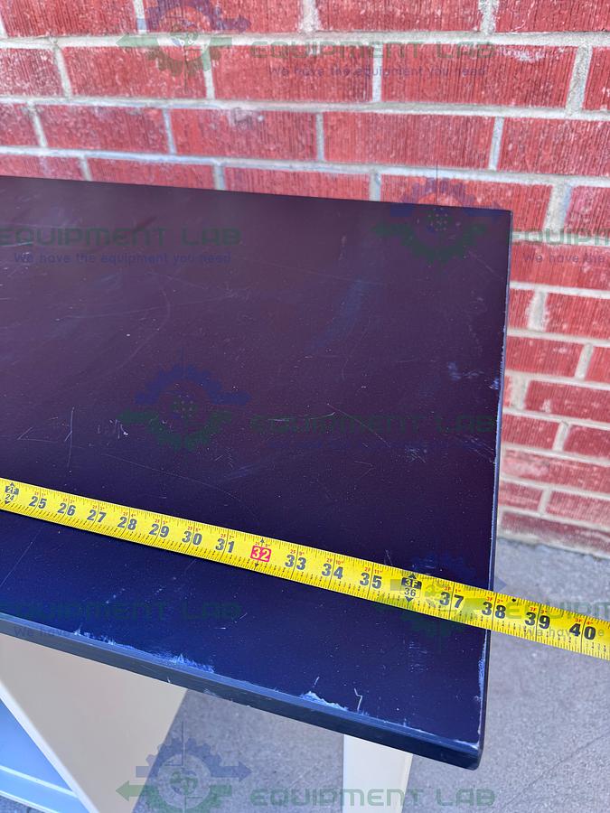 Used Phenolic / Composite Resin Adjustable  Science Table 30" W x 38" L w/ Wheels