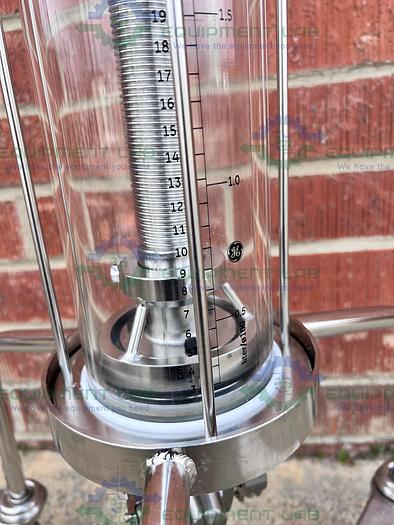 Used Cytiva / GE / Pharmacia BPG 100 / 500 Chromatography Column 4L w/ 2- 4-way Valve