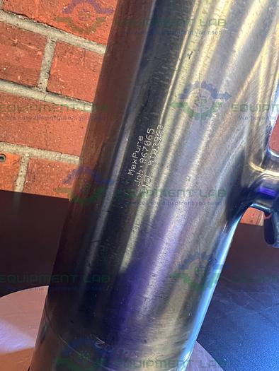 Used Max Pure 316 Stainless Steel Tee w/ 3" Sanitary Fitting to 5" Flange