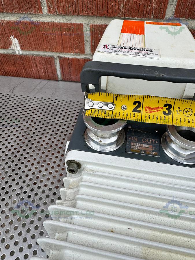 Used Adixen Unknown Model Rotary Vane Vacuum Pump 220/240V