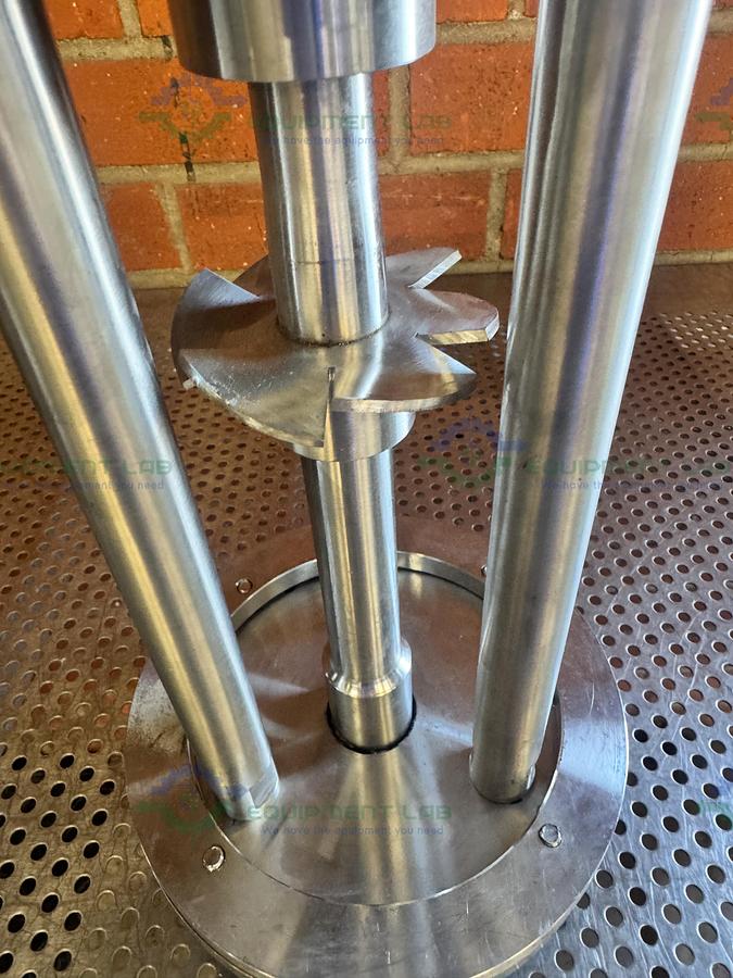 Used Stainless Steel High-Shear Mixer Homogenizer Impeller Assembly 3.5" x 15.5" x 8"