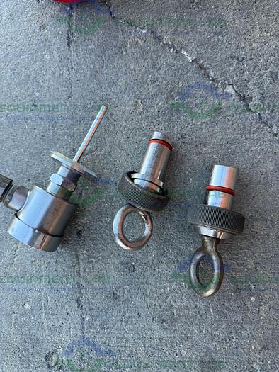 Used DCI 800 Liter Stainless Steel Jacketed Reactor 45 PSI w/ 0.5 HP Mixer