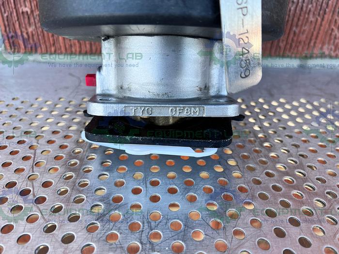 Used ITT Pure-Flo A216 Diaphragm Stainless Steel Valve 1.5" w/ ASCO Valve Positioner