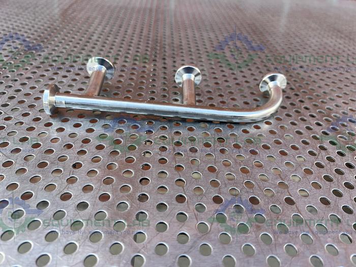 Used 3 to 1 Stainless Steel Manifold w/ 1/2" Sanitary Fitting