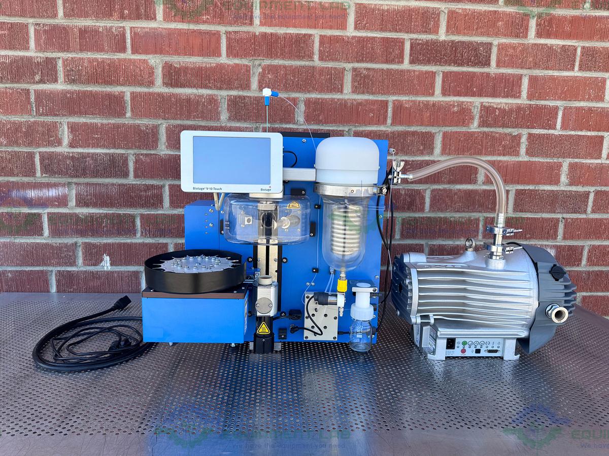 Used Biotage V-10 Touch Evaporation System Walk-up, Walk-away w/ Edwards 6 iC Pump