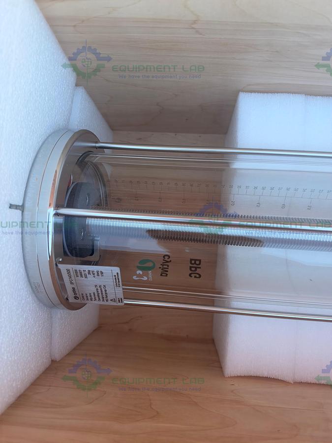 Used Cytiva / GE / Pharmacia BPG 140 / 500 Chromatography Column w/ Stand, Casters