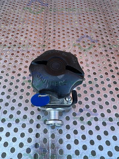 Used Saunders  Diaphragm Valve w/ 1/2" Sanitary Fitting