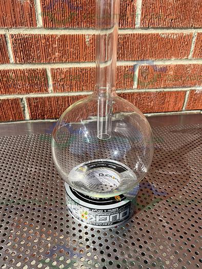 Used Ace Glass  3000 mL Vacuum Trap w/ #25 Threaded, 2 Tubing Adapters