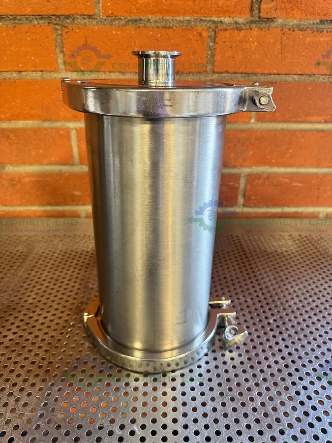 Used Stainless Steel 6.5" x 12" Column w/ 1 1/2" Sanitary Fitting Port